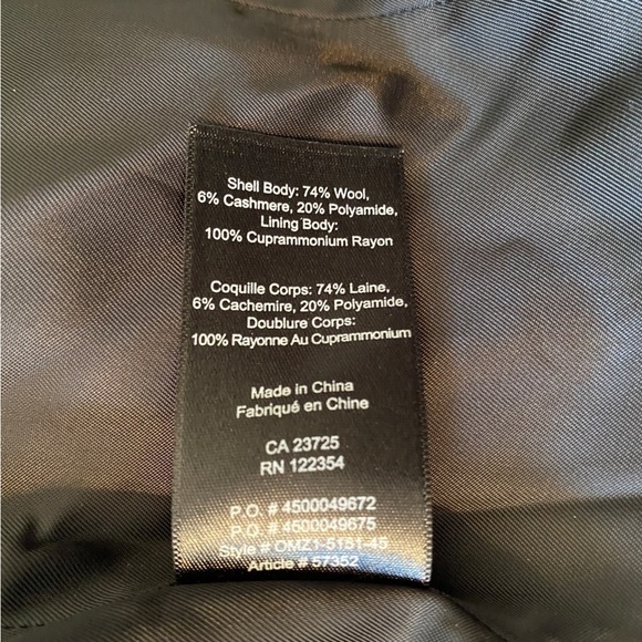 Babaton Wool  Blend Black Quincy Modern TrenchCoat Ladies XSM - Picture 15 of 16